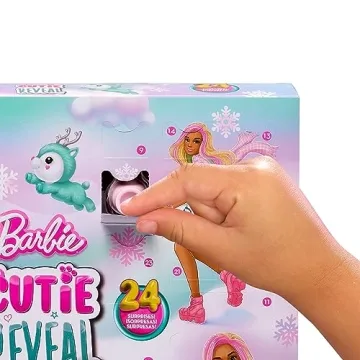 Barbie Cutie Reveal Advent Calendar with Surprises for Kids
