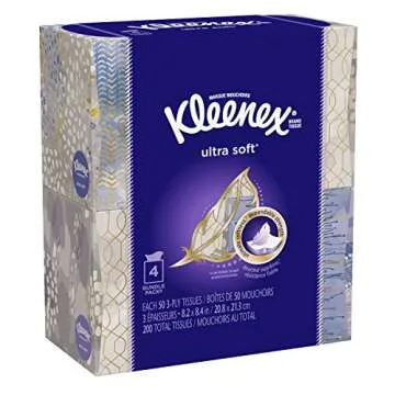 Kleenex Ultra Soft Facial Tissues - Ultimate Comfort & Strength