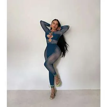 Sprifloral Women Sexy Off Shoulder Leopard Print Sheer Mesh Bodycon Pants Jumpsuits Rompers Clubwear