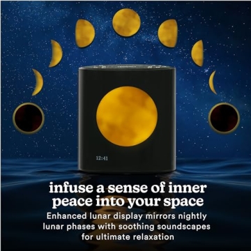 Homedics Moon Dream Sound Machine Bluetooth Alarm Clock