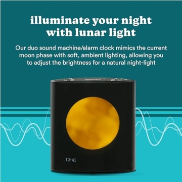 Homedics Moon Dream Sound Machine Bluetooth Alarm Clock