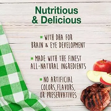 Nylabone Healthy Edibles Natural Puppy Chews Long Lasting Treats for Puppies, Lamb & Apple Flavor, X-Small/Petite (8 Count)