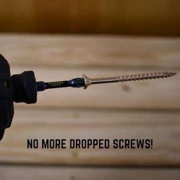 Velocity Interior 1 Inch Wood Screws DIY Pack (Size #8, 280 Pcs) – Zinc and Yellow Coating, Stick-Tight Technology, Screw for Wood Working with PSD ACR Driver Bit