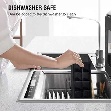 Ice Cube Trays Large Size Silicone Square Ice Cube Molds for making 8 Giant Ice Cubes for Whiskey and Cocktails, Keep Drinks Chilled, Reusable and BPA Free 2 Pack