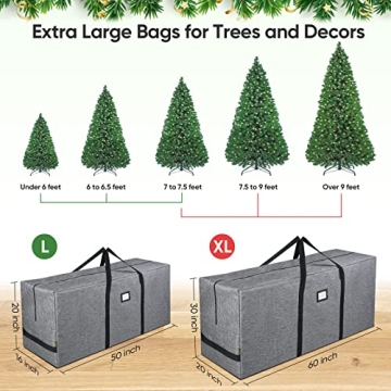 BALEINE 7.5 ft Christmas Tree Storage Bag Durable Design
