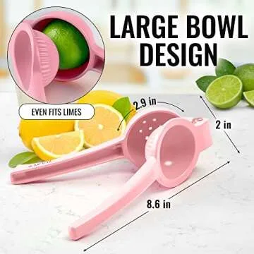 Zulay Metal Lemon Squeezer - Premium Manual Citrus Juicer