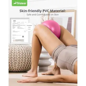 Trideer 9 Inch Pilates Ball for Yoga and Physical Therapy
