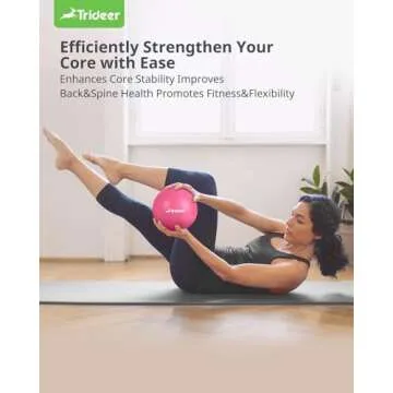 Trideer 9 Inch Pilates Ball for Yoga and Physical Therapy