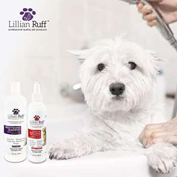 Lillian Ruff Dog Whitening Shampoo & Conditioner Set 2-in-1