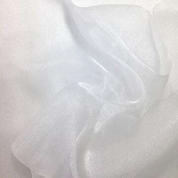 Sparkle Crystal Sheer Organza Fabric - Elegant Shiny Crafting Fabric 60" Wide