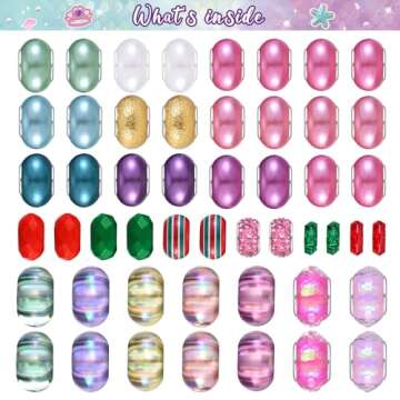 Charm Bracelet Making Kit & Unicorn/Mermaid Girl Toy- ideal Crafts for Ages 8-12 Girls who Inspire Imagination and Create Magic with Art Set and Jewelry Making Kit