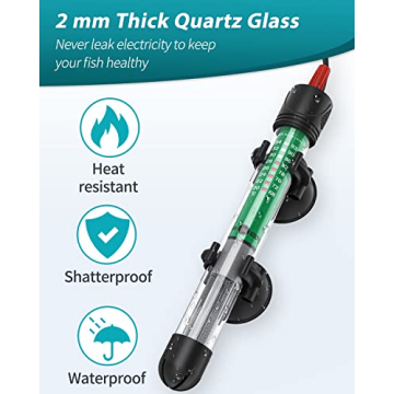 Adjustable Uniclife Aquarium Heater for Fish Tanks 25W 50W 100W 200W