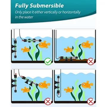 Adjustable Uniclife Aquarium Heater for Fish Tanks 25W 50W 100W 200W