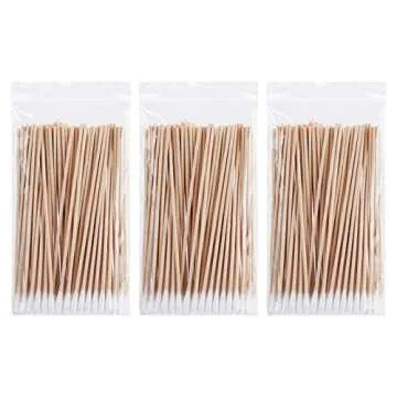Tifanso 300PCS 6 Inch Cotton Swabs - Durable Applicators for Cleaning and Crafts