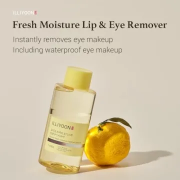 Illiyoon Fresh Moisture Lip and Eye Makeup Remover - Instant & Gentle Waterproof Make-up Remover, Non-Greasy with Naturally Fermented Yuzu Extract, Fragrance and Paraben-Free, 0.14 Fl.Oz (300ml)