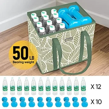 BALEINE 3Pk Reusable Grocery Bags - Eco-Friendly Shopping Bags