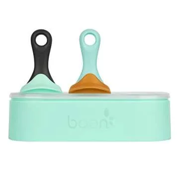 Boon PULP Silicone Feeder Freezer Tray — Includes Silicone Tray and Lid with 2 PULP Silicone Baby Food Feeders — Baby Food Storage