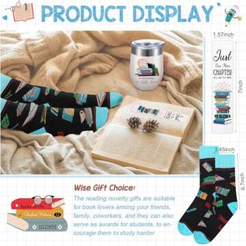 6 Pcs Book Lovers Gifts Set for Avid Readers Women
