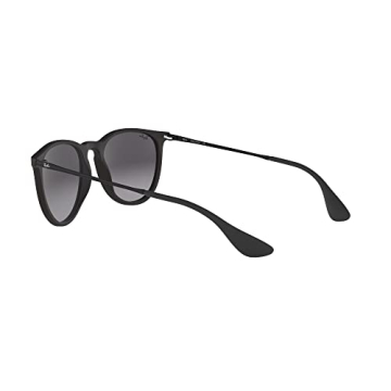 Ray-Ban Erika Round Sunglasses - 54mm Rubber Black