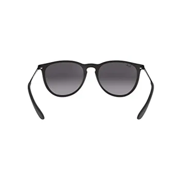 Ray-Ban Erika Round Sunglasses - 54mm Rubber Black