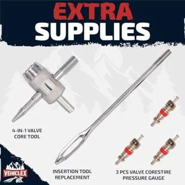 Vehiclex Tire Repair Kit for Cars Motorcycles ATVs