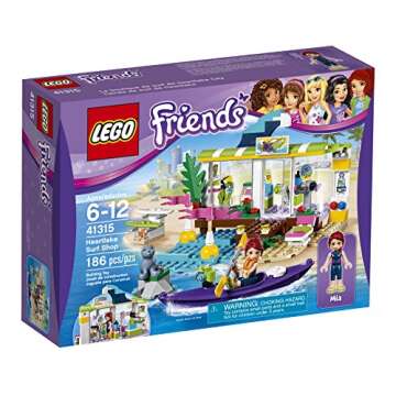 LEGO Friends Heartlake Surf Shop Building Kit for Kids
