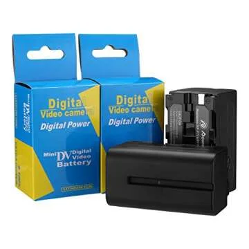 Powerextra 2 Pack Replace for Sony NP-F750 Battery for Sony NP-F730, NP-F750, NP-F760, NP-F770 Battery and Sony CCD-TRV215 CCD-TR917 CCD-TR315 HDR-FX1000 HDR-FX7 HVR-V1U HVR-Z7U HVR-Z5U Camcorder