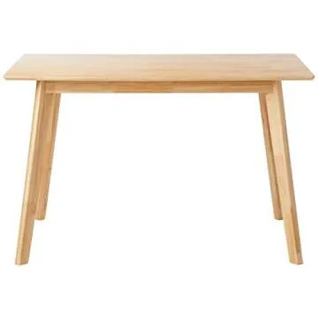 Stylish Amazon Basics FSC Solid Wood Dining Table