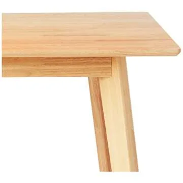 Stylish Amazon Basics FSC Solid Wood Dining Table
