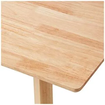 Stylish Amazon Basics FSC Solid Wood Dining Table