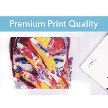 Octago Inkjet Transparency Paper (100% Clear) for Printers, Color Inkjet Transparency Film, Acetate Sheets for Crafts, Premium Print, Clear (8.5x11 Inches) - 30 Sheets