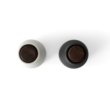 Stylish Inverted Ceramic Salt Pepper Grinder Set - Mess-Free