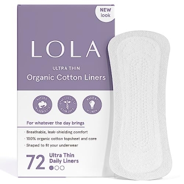 LOLA Ultra Thin Liners - Cotton Panty Liners for Women, Hypoallergenic Pads for Women, HSA FSA Appro...