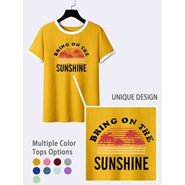 Sunshine Graphic Tees for Stylish Summer Days