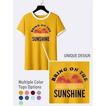 Sunshine Graphic Tees for Stylish Summer Days