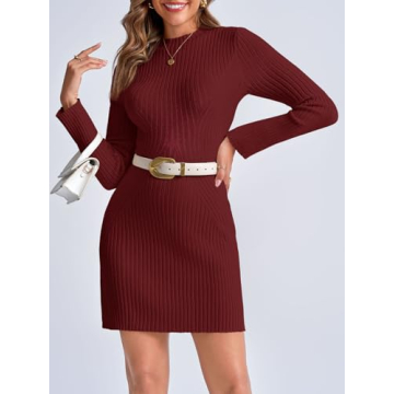 Stylish Saodimallsu Women’s Sweater Dress for Fall 2024
