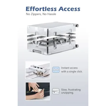 Lightweight Aluminum Frame Carry On Luggage for All Travelers