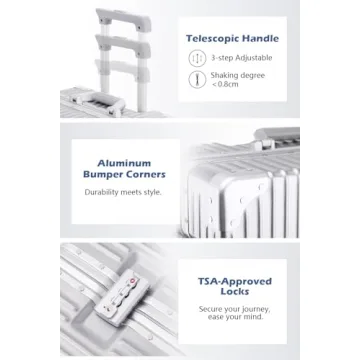 Lightweight Aluminum Frame Carry On Luggage for All Travelers