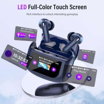Affordable True Wireless Earbuds with Smart Touch Screen