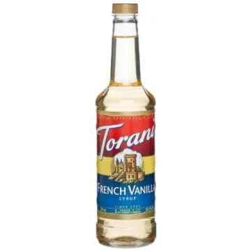 Torani Coffee Syrup,French Vanilla Flavored Syrup for Drinks, Pump Included, 25.4 Fl Oz
