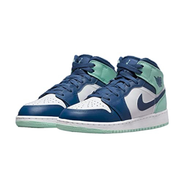 Nike Boys Air Jordan 1 Mid GS Shoes for Kids 7 Big Kid