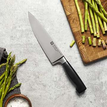Zwilling J.A. Henckels ZWILLING Chef's Knife, 8 Inch, Black