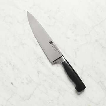 Zwilling J.A. Henckels ZWILLING Chef's Knife, 8 Inch, Black