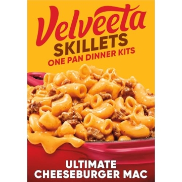 VELVEETA Cheesy Skillets Ultimate Cheeseburger Meal Kit - Quick & Delicious