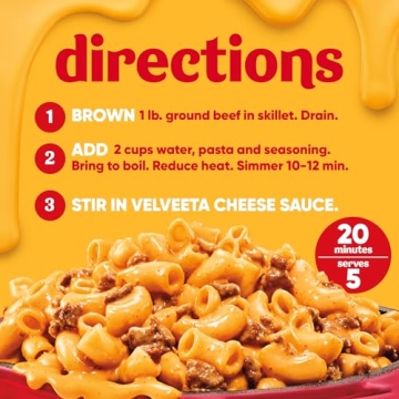 VELVEETA Cheesy Skillets Ultimate Cheeseburger Meal Kit