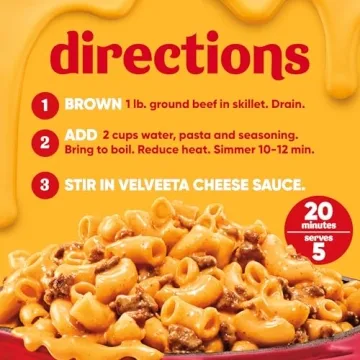 VELVEETA Cheesy Skillets Ultimate Cheeseburger Meal Kit