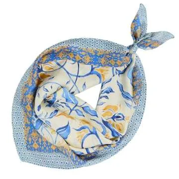 Vimate Satin Head Scarf for Women - Stylish Silk Feel Scarf