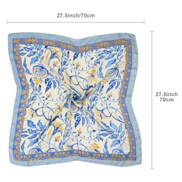 Vimate Satin Head Scarf for Women - Stylish Silk Feel Scarf