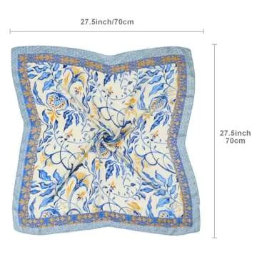 Vimate Satin Head Scarf for Women - Stylish Silk Feel Scarf