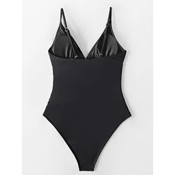 CUPSHE One Piece V Neck Swimsuit Tummy Control for Women